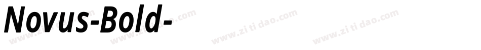 Novus-Bold字体转换