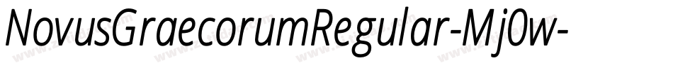 NovusGraecorumRegular-Mj0w字体转换