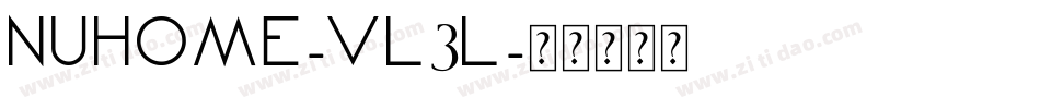 NuHome-vL3L字体转换