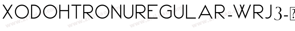 XodohtroNuRegular-wrJ3字体转换