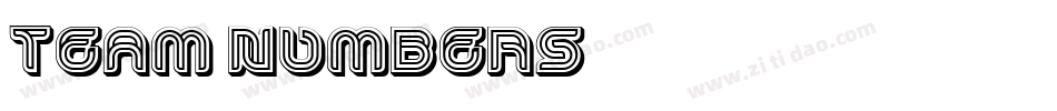 Team-Numbers字体转换