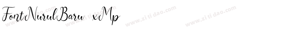 FontNurulBaru-xMp8字体转换 FontNurulBaru-xMp8字体转换