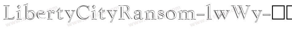 LibertyCityRansom-lwWy字体转换