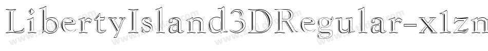 LibertyIsland3DRegular-x1zm字体转换