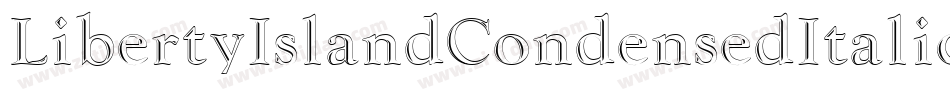 LibertyIslandCondensedItalic-qOz1字体转换