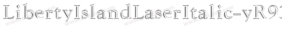 LibertyIslandLaserItalic-yR93字体转换