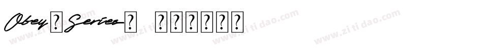 Obey-Series-1字体转换