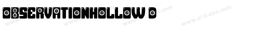 ObservationHollow3D字体转换