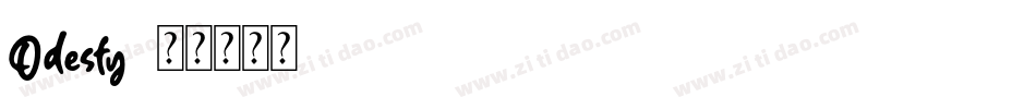 Odesty字体转换