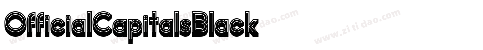OfficialCapitalsBlack字体转换