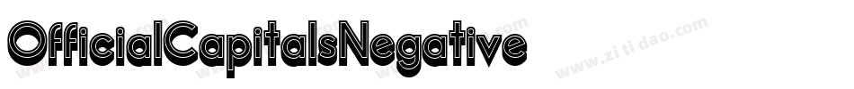 OfficialCapitalsNegative字体转换