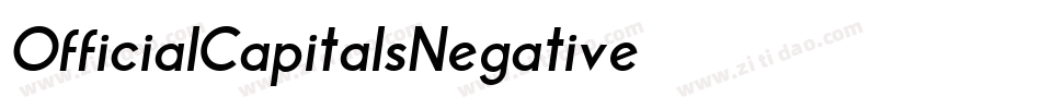 OfficialCapitalsNegative字体转换