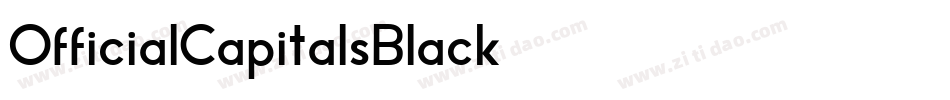 OfficialCapitalsBlack字体转换