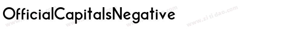 OfficialCapitalsNegative字体转换