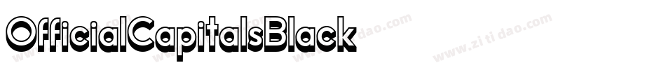 OfficialCapitalsBlack字体转换
