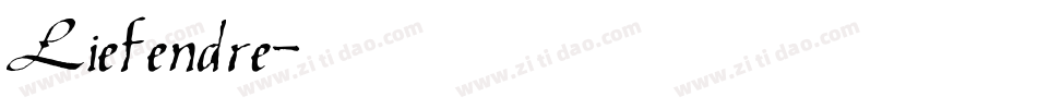 Liefendre字体转换