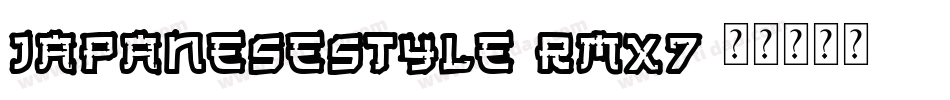 JapaneseStyle-rmX7字体转换
