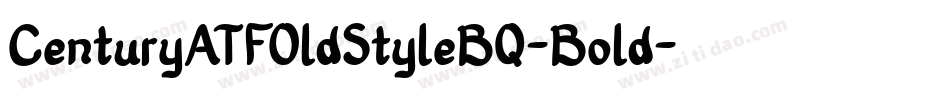 CenturyATFOldStyleBQ-Bold字体转换