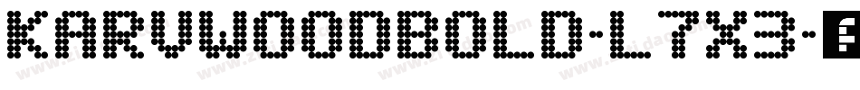 KarvwoodBold-L7x3字体转换