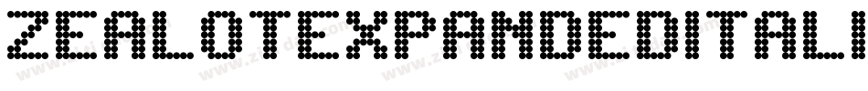 ZealotExpandedItalic-wY7x字体转换