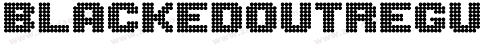 BlackedOutRegular-MM8x字体转换