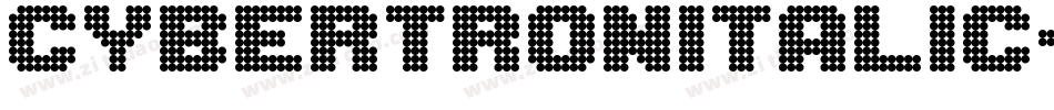 CybertronItalic-mO8x字体转换 CybertronItalic-mO8x字体转换
