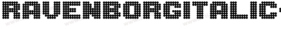 RavenborgItalic-lg8X0字体转换