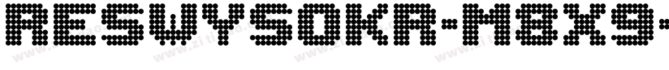 Reswysokr-m8x9字体转换