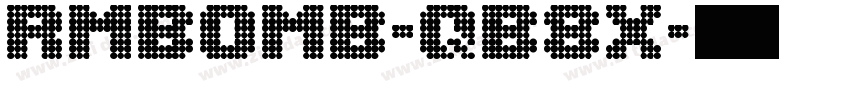 Rmbomb-qB8x字体转换 Rmbomb-qB8x字体转换