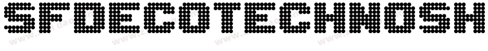 SfDecotechnoShaded-ox8x字体转换 SfDecotechnoShaded-ox8x字体转换