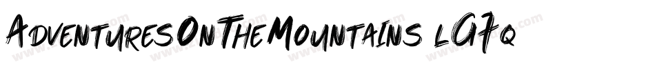 AdventuresOnTheMountains-lG7q字体转换