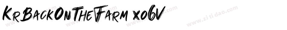 KrBackOnTheFarm-xo6V字体转换