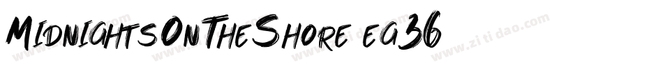 MidnightsOnTheShore-eg36字体转换