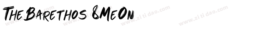 TheBarethos-8MeOn字体转换