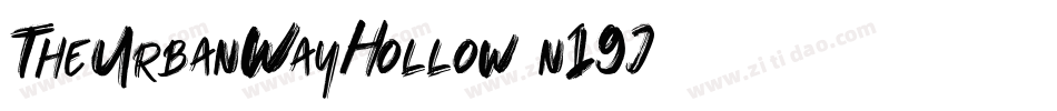 TheUrbanWayHollow-n19J字体转换