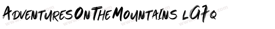 AdventuresOnTheMountains-lG7q字体转换