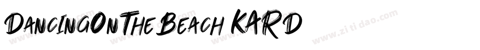 DancingOnTheBeach-KARD字体转换