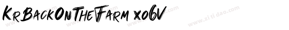 KrBackOnTheFarm-xo6V字体转换