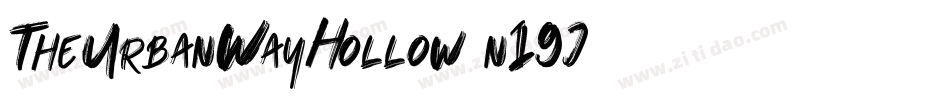 TheUrbanWayHollow-n19J字体转换