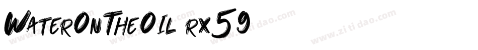 WaterOnTheOil-rx59字体转换