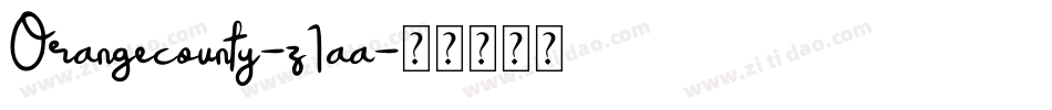 Orangecounty-z1aa字体转换