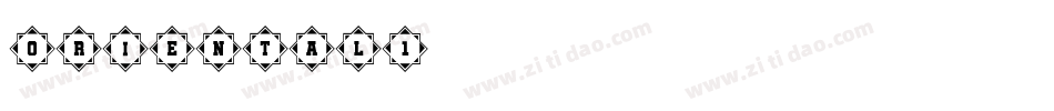 Oriental1字体转换