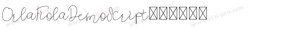 OrlaFiolaDemoScript字体转换