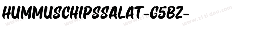 HummusChipsSalat-G5BZ字体转换