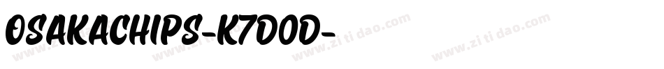 OsakaChips-K7d0D字体转换