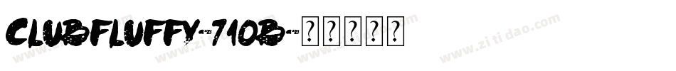 ClubFluffy-710B字体转换