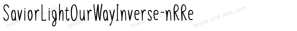SaviorLightOurWayInverse-nRRe4字体转换