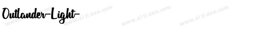 Outlander-Light字体转换