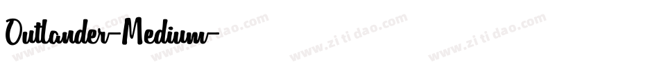 Outlander-Medium字体转换