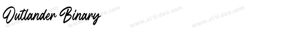 Outlander-Binary字体转换